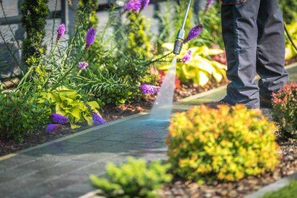 Post-Construction Pressure Washing in Home Garden, CA